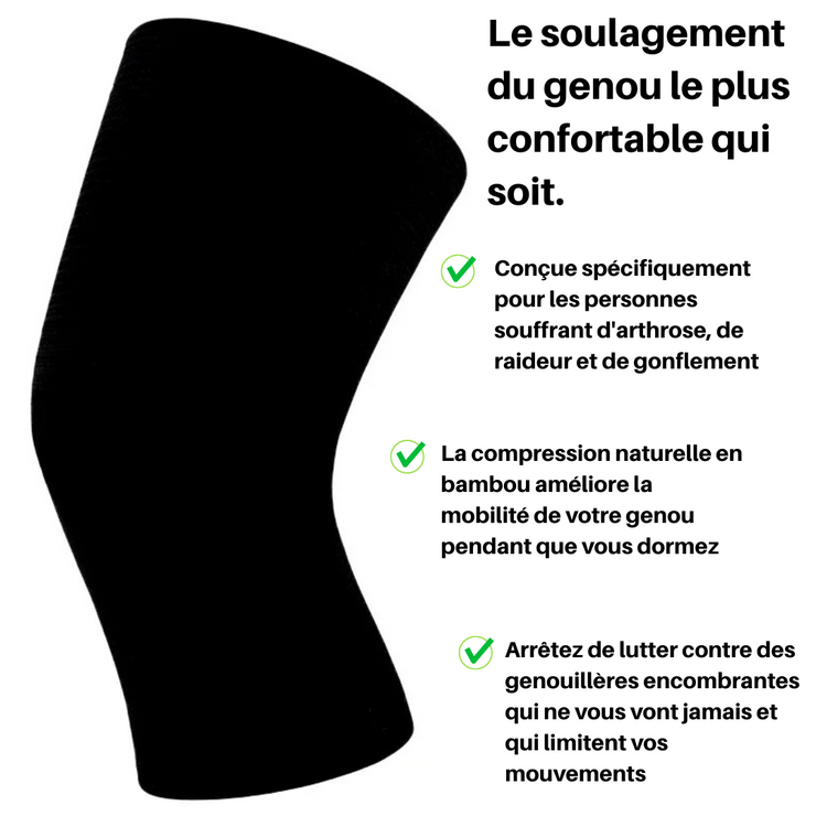 Genouillère de Compression en Fibres de Bambou