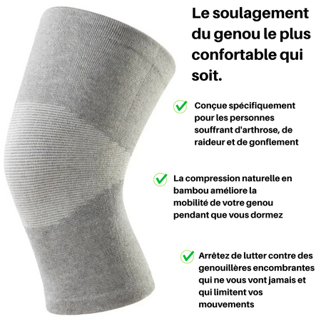 Genouillère de Compression en Fibres de Bambou