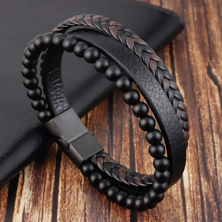 Bracelet anti stress et anxiété en pierre hématite