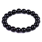 Bracelet de cheville Anti-Gonflement en obsidienne noire