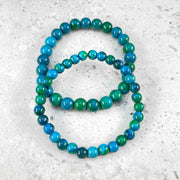 Bracelet en chrysocolle pour le soulagement du diabète, du stress et de l'anxiété