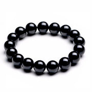 Bracelet de cheville Anti-Gonflement en obsidienne noire